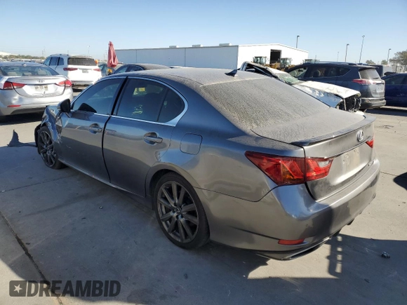 2014 Lexus GS 350 with VIN JTHBE1BL7E5034081, listed as a Copart auction lot 76626814 with 124,207 mi miles and Salvage Title. Bid and sale history available at carsss.com. Image 2.