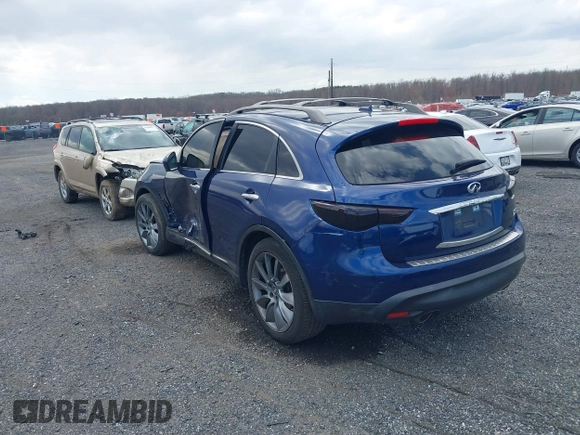 2012 Infiniti FX35 with VIN JN8AS1MW4CM151704, listed as a IAAI auction lot 41880455 with 140,751 mi miles. Bid and sale history available at carsss.com. Image 3.