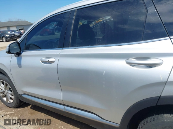 2019 Hyundai Santa Fe SEL with VIN 5NMS33AD1KH101182, listed as a IAAI auction lot 42093555 with 93,473 mi miles and . Bid and sale history available at DreamBid. Image 14.