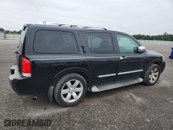 2010 Nissan Armada Titanium z VIN 5N1BA0ND0AN619506, wystawiony jako Copart lot #58329005 z przebiegiem 212 496 mil mil oraz Szkoda całkowita • Salvage title. Historia ofert i sprzedaży dostępna na DreamBid. Obrazek 3.