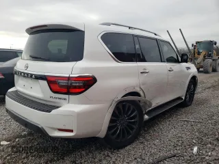 2023 Nissan Armada Platinum with VIN JN8AY2DA5P9402621, listed as a Copart auction lot 42639245 with 15,878 mi miles and Salvage Title. Bid and sale history available at carsss.com. Image 3.