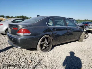 2004 BMW 7 Series 745Li with VIN WBAGN63514DS55343, listed as a Copart auction lot 75668824 with 153,909 mi miles and Salvage Title. Bid and sale history available at carsss.com. Image 3.
