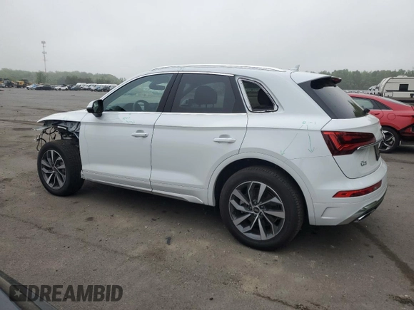 2024 Audi Q5 S line Premium z VIN WA1GAAFY1R2142917, wystawiony jako Copart lot #55572275 z przebiegiem 2 450 mil mil oraz Szkoda całkowita • Salvage title. Historia ofert i sprzedaży dostępna na DreamBid. Obrazek 2.