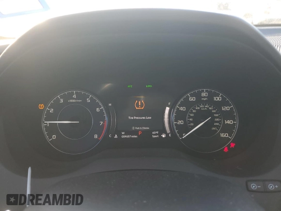 2021 Acura RDX w/Advance Package with VIN 5J8TC1H75ML013618, listed as a Copart auction lot 42669255 with 59,057 mi miles and Salvage Title. Bid and sale history available at carsss.com. Image 9.