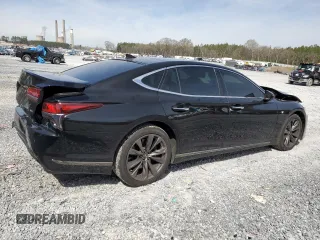 2018 Lexus LS with VIN JTHC51FF4J5004992, listed as a Copart auction lot 49701775 with 99,155 mi miles and Salvage Title. Bid and sale history available at carsss.com. Image 3.