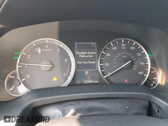2017 Lexus RX 350 with VIN 2T2BZMCA5HC056345, listed as a Copart auction lot 60160915 with 187,081 mi miles and Salvage title. Bid and sale history available at DreamBid. Image 9.