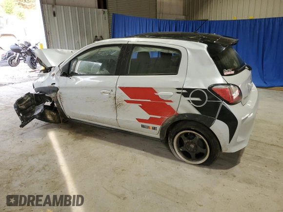 2023 Mitsubishi Mirage Black Edition with VIN ML32AWHJ6PH005269, listed as a Copart auction lot 53878975 with Not provided miles and Salvage title. Bid and sale history available at DreamBid. Image 2.