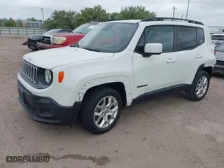 2018 Jeep Renegade Latitude with VIN ZACCJABB1JPH25066, listed as a IAAI auction lot 41889346 with 106,812 mi miles. Bid and sale history available at carsss.com. Image 22.
