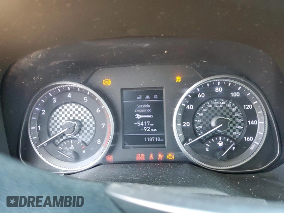 2020 Hyundai Elantra SEL z VIN 5NPD84LF5LH547113, wystawiony jako Copart lot #56572825 z przebiegiem 118 718 mil mil oraz Szkoda całkowita • Salvage title. Historia ofert i sprzedaży dostępna na DreamBid. Obrazek 9.
