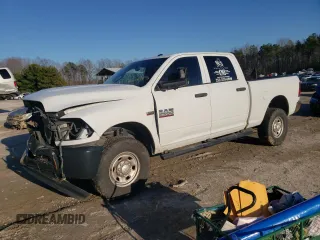 2018 Ram 2500 Tradesman z VIN 3C6UR5CJ1JG336270, wystawiony jako Copart lot #45447455 z przebiegiem Nie podano mil oraz Szkoda całkowita • Salvage title. Historia ofert i sprzedaży dostępna na DreamBid. Obrazek 1.