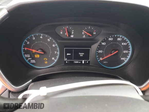 2019 Chevrolet Equinox LS with VIN 3GNAXHEV2KL396514, listed as a Copart auction lot 84737324 with 73,909 mi miles and Clean Title. Bid and sale history available at DreamBid. Image 9.