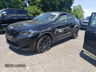 2023 BMW X4 M with VIN 5YM23EC02P9R51063, listed as a Copart auction lot 62437474 with 5,395 mi miles and Salvage Title. Bid and sale history available at carsss.com. Image 1.