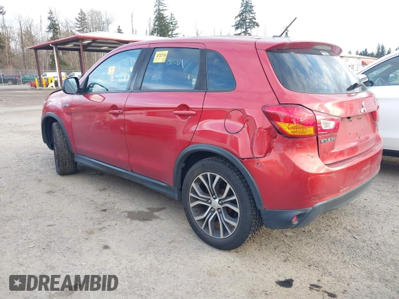 2016 Mitsubishi Outlander ES with VIN JA4AR3AW5GZ051377, listed as a IAAI auction lot 41536624 with 95,962 mi miles and . Bid and sale history available at DreamBid. Image 3.