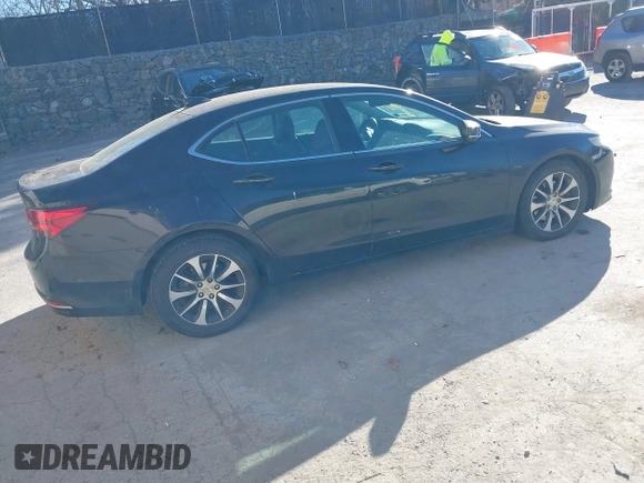 2015 Acura TLX Tech with VIN 19UUB1F51FA014434, listed as a IAAI auction lot 40791595 with 104,757 mi miles. Bid and sale history available at carsss.com. Image 4.