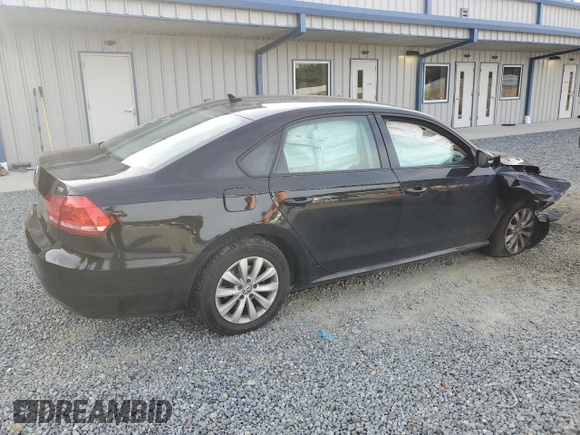 2015 Volkswagen Passat Wolfsburg Edition with VIN 1VWAT7A38FC062182, listed as a Copart auction lot 57321765 with 156,265 mi miles and Salvage title. Bid and sale history available at DreamBid. Image 3.