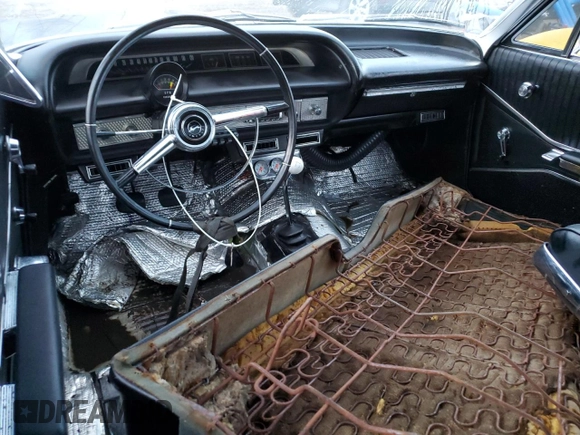 1964 Chevrolet Impala z VIN 41447Y159989, wystawiony jako Copart lot #75836714 z przebiegiem Nie podano mil oraz Szkoda całkowita • Salvage title. Historia ofert i sprzedaży dostępna na DreamBid. Obrazek 8.