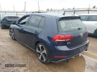 2018 Volkswagen Golf GTI S with VIN 3VW447AUXJM275709, listed as a IAAI auction lot 41282474 with 136,496 mi miles. Bid and sale history available at carsss.com. Image 3.