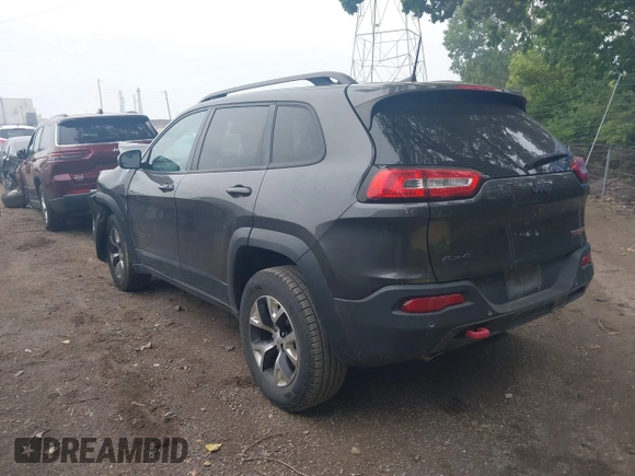 2018 Jeep Cherokee Trailhawk with VIN 1C4PJMBB0JD564792, listed as a IAAI auction lot 42513208 with 173,484 mi miles and . Bid and sale history available at DreamBid. Image 3.