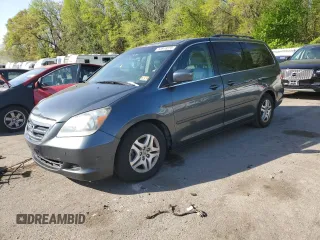 2006 Honda Odyssey EX-L with VIN 5FNRL38766B438730, listed as a Copart auction lot 53918235 with 208,925 mi miles and Clean Title. Bid and sale history available at carsss.com. Image 1.