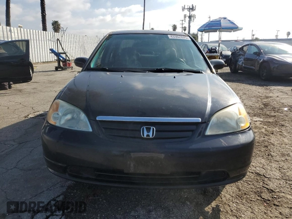 2001 Honda Civic DX with VIN 2HGES16271H566802, listed as a Copart auction lot 43362825 with 238,734 mi miles and Clean Title. Bid and sale history available at carsss.com. Image 5.