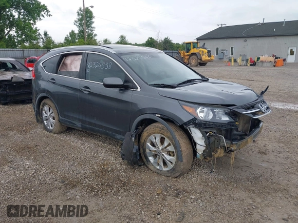 2013 Honda CR-V EX-L z VIN 2HKRM4H74DH632299, wystawiony jako IAAI lot #42324538 z przebiegiem 184 173 mil mil oraz . Historia ofert i sprzedaży dostępna na DreamBid. Obrazek 1.
