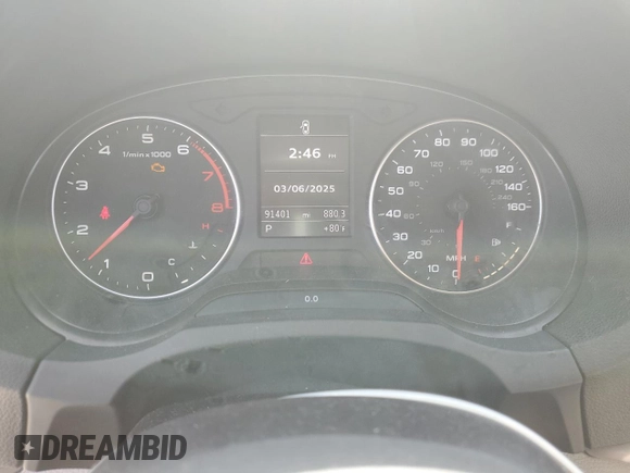 2015 Audi A3 1.8T Premium with VIN WAUACGFF8F1065842, listed as a Copart auction lot 48199855 with 91,401 mi miles and Salvage Title. Bid and sale history available at carsss.com. Image 9.