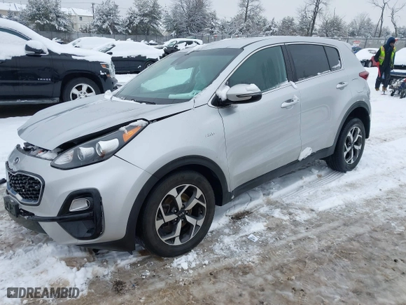 2021 Kia Sportage LX with VIN KNDPMCACXM7918042, listed as a IAAI auction lot 41570839 with 58,468 mi miles. Bid and sale history available at carsss.com. Image 17.