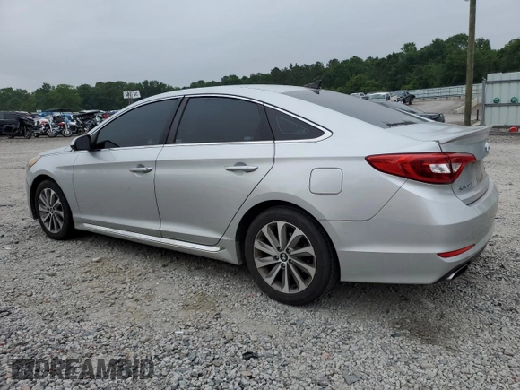 2015 Hyundai Sonata Sport with VIN 5NPE34AF0FH067684, listed as a Copart auction lot 56144395 with 155,780 mi miles and Salvage title. Bid and sale history available at DreamBid. Image 2.