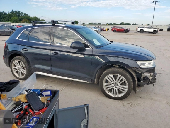 2020 Audi Q5 Premium Plus with VIN WA1BNAFY8L2018701, listed as a Copart auction lot 62367925 with Not provided miles and Salvage title. Bid and sale history available at DreamBid. Image 4.