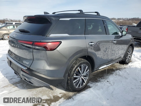 2023 Infiniti QX60 Autograph z VIN 5N1DL1HUXPC375744, wystawiony jako Copart lot #45015105 z przebiegiem 27 968 mil mil oraz Szkoda całkowita • Salvage title. Historia ofert i sprzedaży dostępna na DreamBid. Obrazek 3.