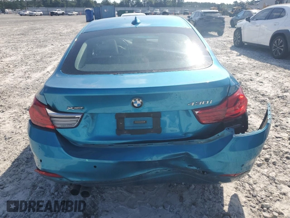 2019 BMW 4 Series 430i xDrive with VIN WBA4J3C55KBL05909, listed as a Copart auction lot 61330605 with 108,983 mi miles and Salvage title. Bid and sale history available at DreamBid. Image 6.