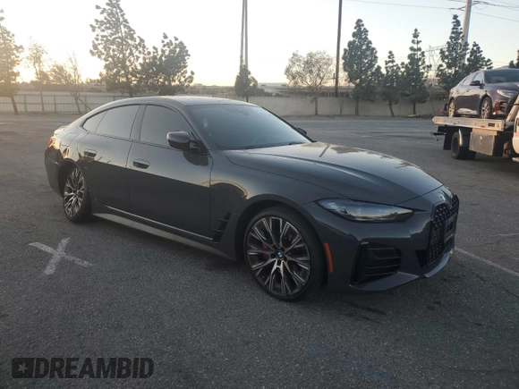2023 BMW 4 Series 430i with VIN WBA63AV04PFN34378, listed as a Copart auction lot 41647305 with 33,416 mi miles and Salvage title. Bid and sale history available at DreamBid. Image 4.