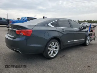 2018 Chevrolet Impala Premier with VIN 2G1125S37J9145698, listed as a Copart auction lot 52649785 with 104,372 mi miles and Salvage Title. Bid and sale history available at DreamBid. Image 3.