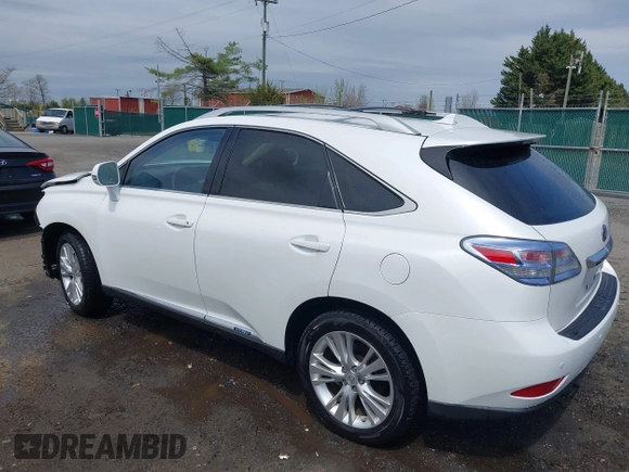 2011 Lexus RX 450h with VIN JTJBC1BA9B2416158, listed as a IAAI auction lot 41924298 with 75,217 mi miles and . Bid and sale history available at DreamBid. Image 3.