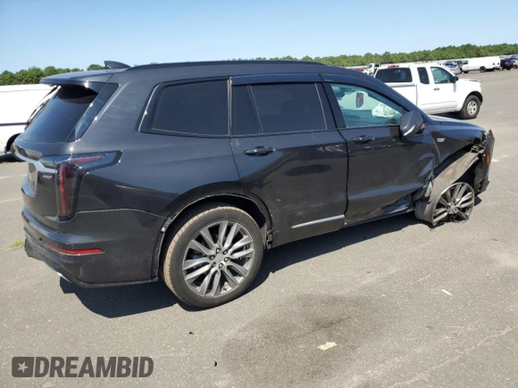 2020 Cadillac XT6 AWD Sport with VIN 1GYKPGRS0LZ150802, listed as a Copart auction lot 61836834 with 47,553 mi miles and Salvage Title. Bid and sale history available at carsss.com. Image 3.