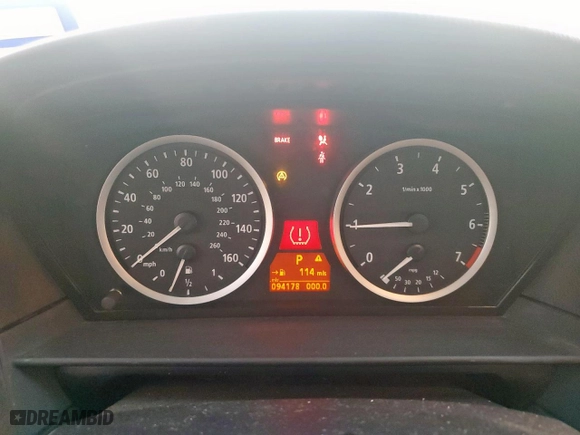 2004 BMW 5 Series 525i with VIN WBANA53534B853653, listed as a Copart auction lot 48991985 with 94,178 mi miles and Salvage Title. Bid and sale history available at carsss.com. Image 9.