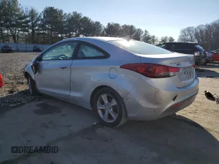 2013 Hyundai Elantra Coupe GS PZEV with VIN KMHDH6AE0DU002493, listed as a Copart auction lot 64396334 with 122,816 mi miles and Salvage Title. Bid and sale history available at carsss.com. Image 2.