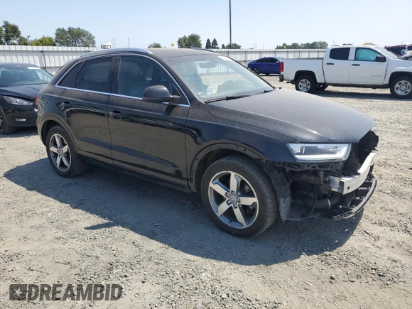 2015 Audi Q3 Premium Plus with VIN WA1EFCFS3FR013984, listed as a Copart auction lot 58785965 with 172,930 mi miles and Salvage title. Bid and sale history available at DreamBid. Image 4.