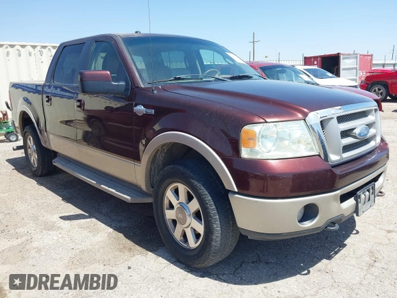 2008 Ford F-150 XLT with VIN 1FTPW14V58KC96206, listed as a IAAI auction lot 42004866 with 208,481 mi miles. Bid and sale history available at carsss.com. Image 1.