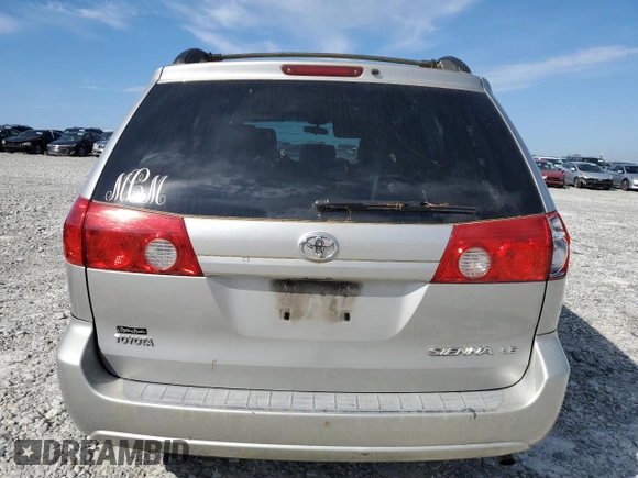 2007 Toyota Sienna CE with VIN 5TDZK23C37S047971, listed as a Copart auction lot 52540665 with 244,761 mi miles and Salvage Title. Bid and sale history available at carsss.com. Image 6.
