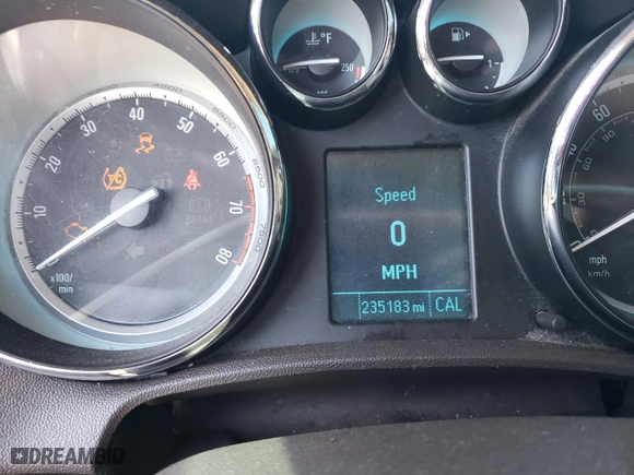 2015 Buick Verano with VIN 1G4PP5SK7F4201591, listed as a Copart auction lot 51599735 with 235,183 mi miles and Salvage Title. Bid and sale history available at carsss.com. Image 9.