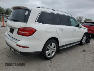 2017 Mercedes-Benz GLS 450 with VIN 4JGDF6EE2HA793911, listed as a Copart auction lot 52298125 with 99,274 mi miles and Salvage Title. Bid and sale history available at DreamBid. Image 3.