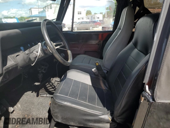 1991 Jeep Wrangler with VIN 2J4FY29S1MJ156667, listed as a Copart auction lot 75870604 with 144,399 mi miles and Clean Title. Bid and sale history available at carsss.com. Image 7.