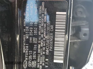 2013 Hyundai Accent SE with VIN KMHCU5AE0DU138155, listed as a Copart auction lot 52643995 with 201,082 mi miles and Salvage Title. Bid and sale history available at carsss.com. Image 12.