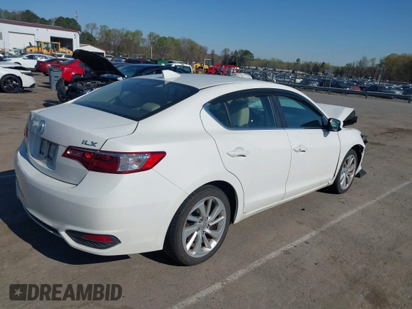 2017 Acura ILX w/Premium Pkg with VIN 19UDE2F76HA016830, listed as a IAAI auction lot 41888519 with 83,727 mi miles. Bid and sale history available at carsss.com. Image 4.