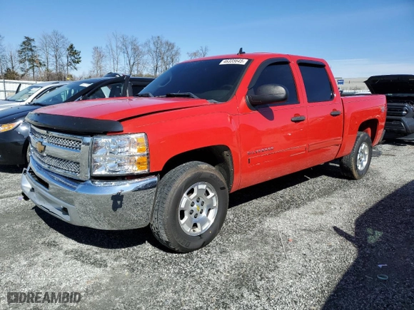 2013 Chevrolet Silverado 1500 LT with VIN 3GCPKSE70DG308216, listed as a Copart auction lot 46335645 with 161,968 mi miles and Salvage Title. Bid and sale history available at carsss.com. Image 1.