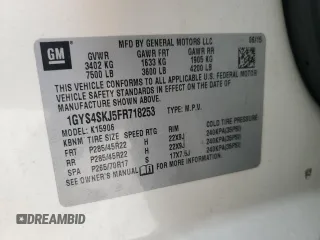 2015 Cadillac Escalade ESV Luxury z VIN 1GYS4SKJ5FR718253, wystawiony jako Copart lot #48767875 z przebiegiem 173 682 mil mil oraz Szkoda całkowita • Salvage title. Historia ofert i sprzedaży dostępna na DreamBid. Obrazek 13.