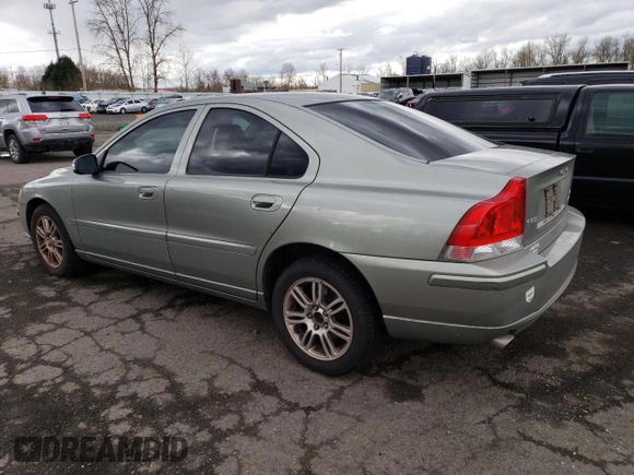 2007 Volvo S60 2.5L Turbo with VIN YV1RH592672630115, listed as a Copart auction lot 49657345 with 188,225 mi miles and Clean Title. Bid and sale history available at carsss.com. Image 2.