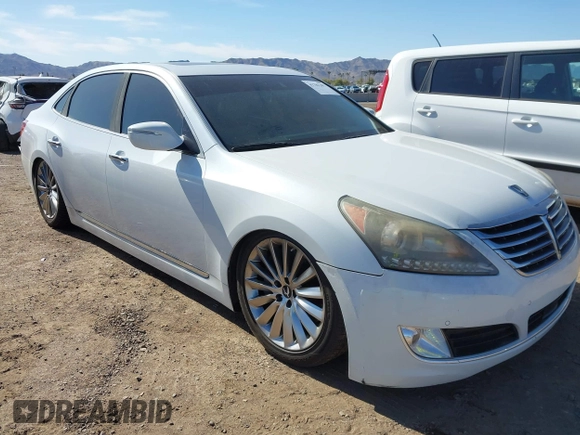 2014 Hyundai Equus Ultimate z VIN KMHGH4JH8EU080789, wystawiony jako IAAI lot #41781207 z przebiegiem 113 032 mil mil oraz . Historia ofert i sprzedaży dostępna na DreamBid. Obrazek 1.