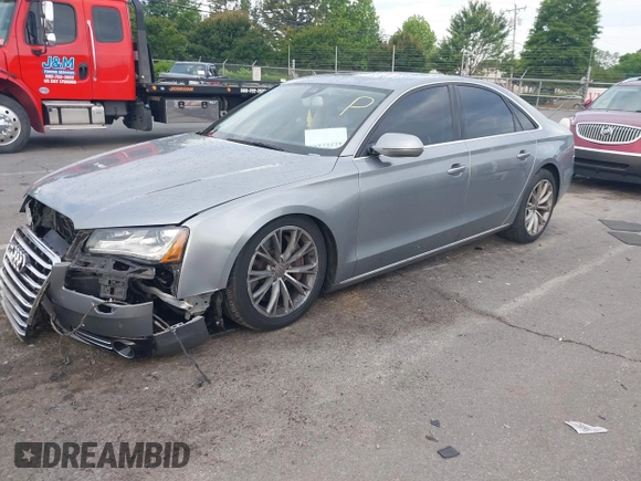 2011 Audi A8 with VIN WAUAVAFD0BN018197, listed as a IAAI auction lot 42221435 with 74,465 mi miles and . Bid and sale history available at DreamBid. Image 18.